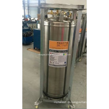 DOT Standard 175L Vertikal geschweißte isolierte Dewar Flask Cryogenic Zylinder für Lar Speicherzylinder mit Rad